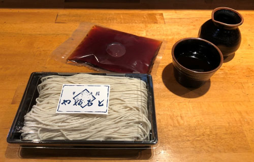 新潟市西蒲区のそば酒膳「やぶもと」の生そば２人前を１５人に