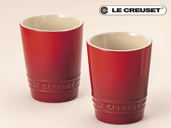 【快適新生活】ル・クルーゼ「ペア・ショート・タンブラー チェリーレッド」を5人に